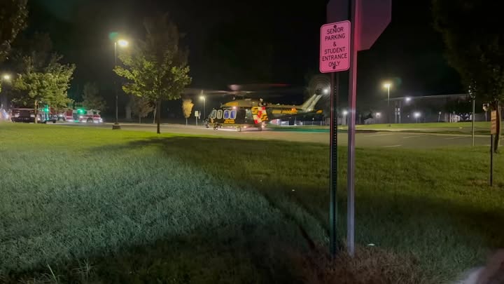 HELICOPTER LANDING ZONE, 100 block CUMMINGS DR — BRUNSWICK HIGH SCHOOL.
