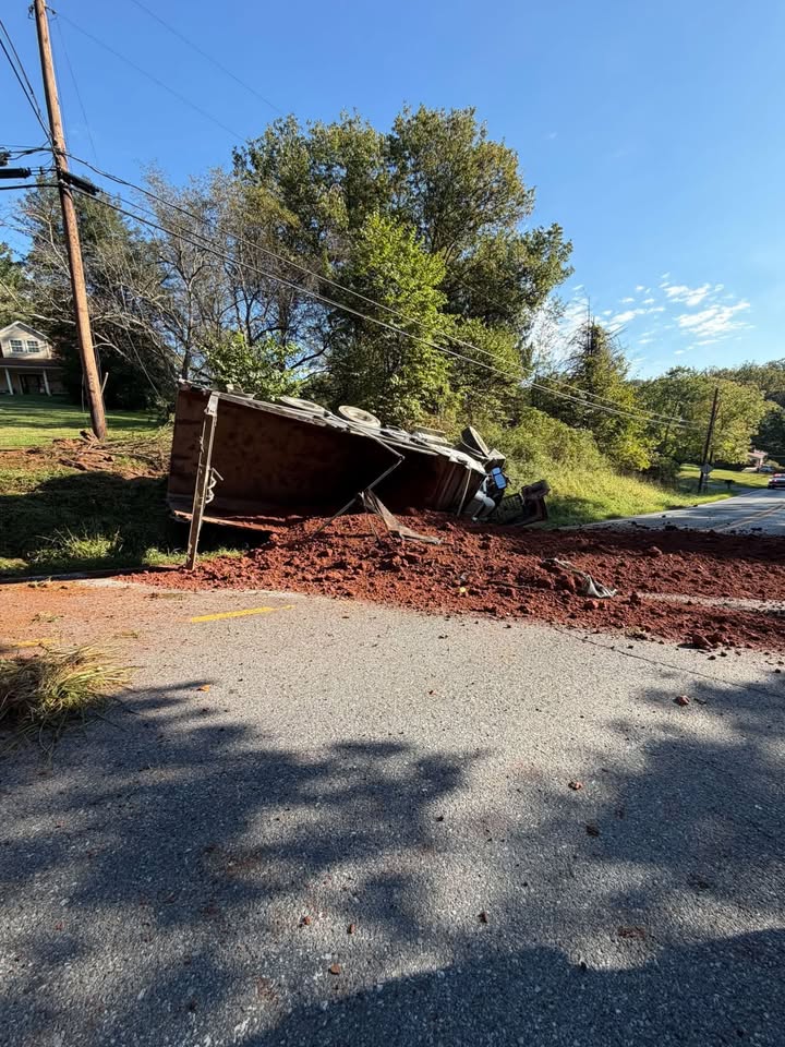 VEHICLE ACCIDENT - ROLLOVER, BALL RD / REELS MILL RD. Photo credit: Frederick County Fire / Rescue.